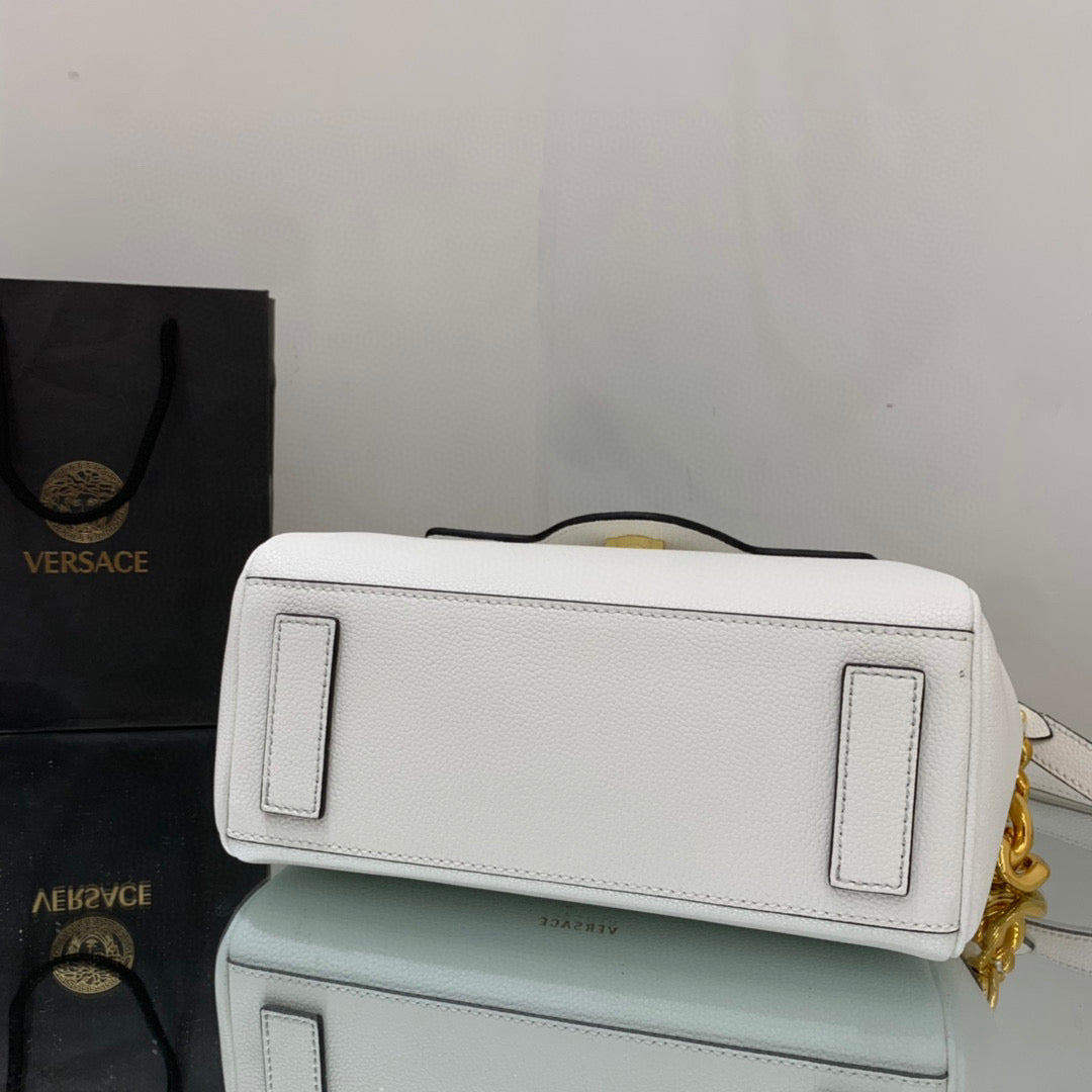 Versace DBFI039 La Medusa Medium Handbag 1039 White Gold - Default Title - View 9