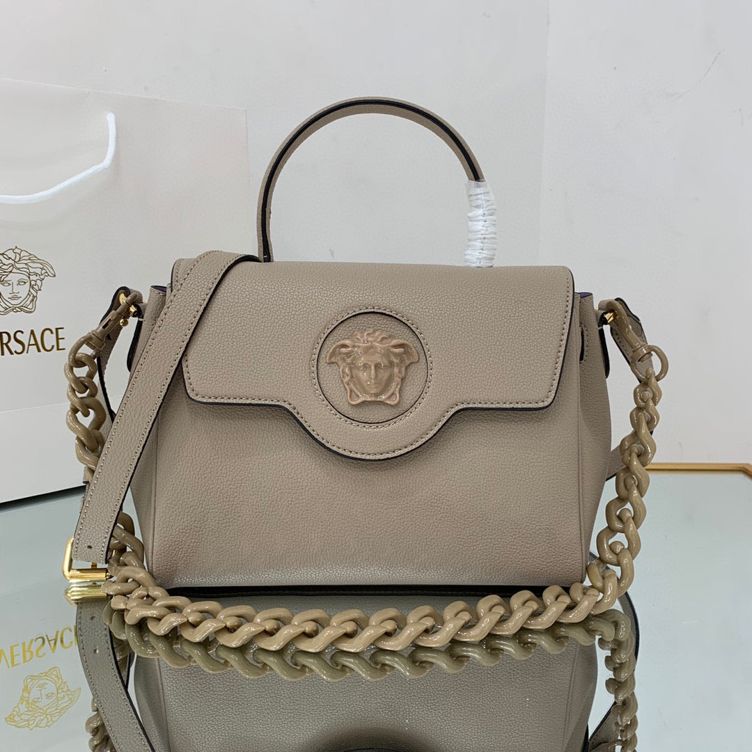 Versace DBFI039 La Medusa Medium Handbag 1039 Gray - Default Title - View 1