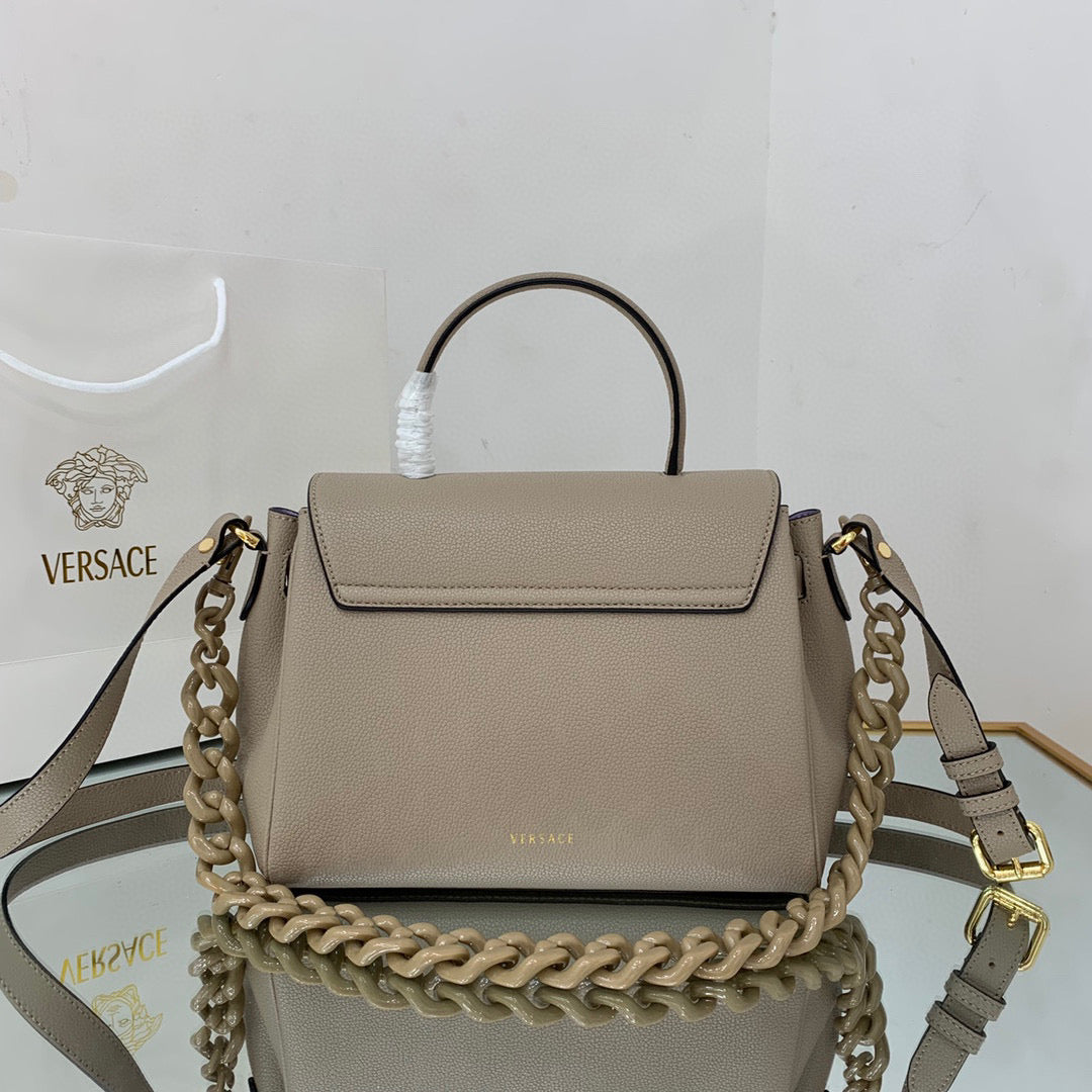 Versace DBFI039 La Medusa Medium Handbag 1039 Gray