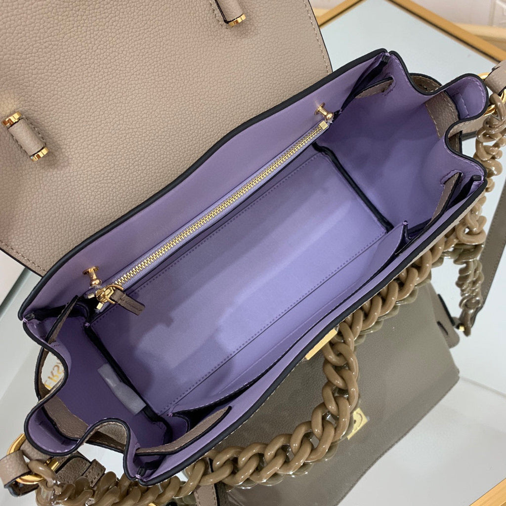 Versace DBFI039 La Medusa Medium Handbag 1039 Gray