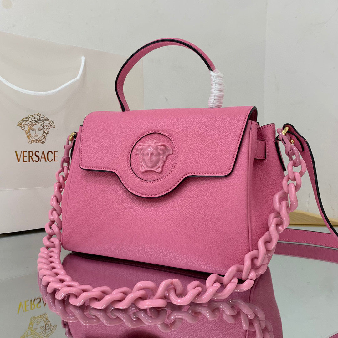Versace DBFI039 La Medusa Medium Handbag 1039 Pink