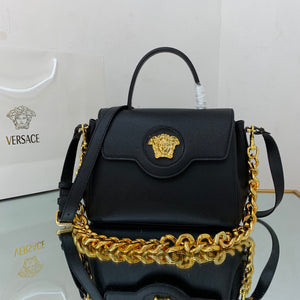 Versace DBFI039 La Medusa Medium Handbag 1039 Black Gold - Default Title - View 1