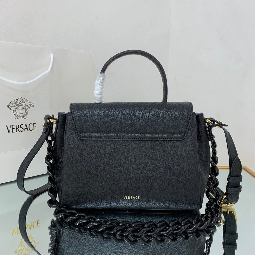 Versace DBFI039 La Medusa Medium Handbag 1039 Black