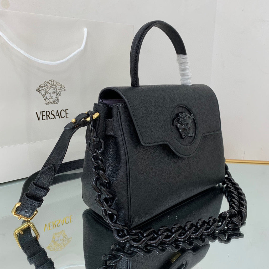 Versace DBFI039 La Medusa Medium Handbag 1039 Black