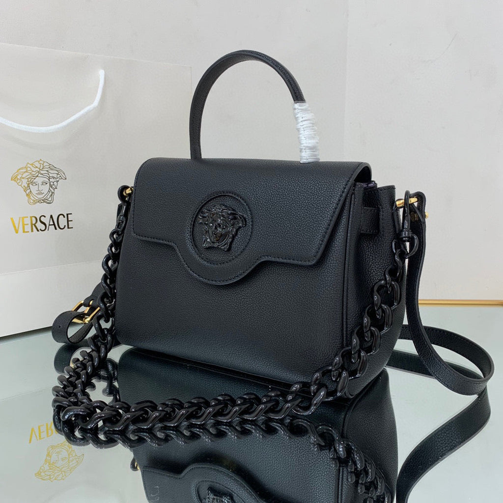 Versace DBFI039 La Medusa Medium Handbag 1039 Black