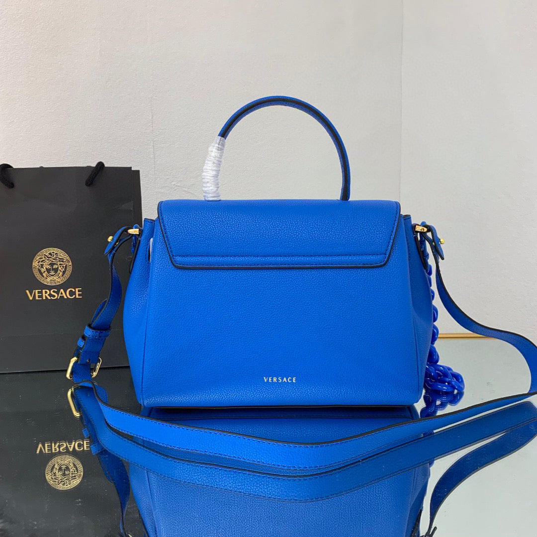 Versace DBFI039 La Medusa Medium Handbag 1039 Blue