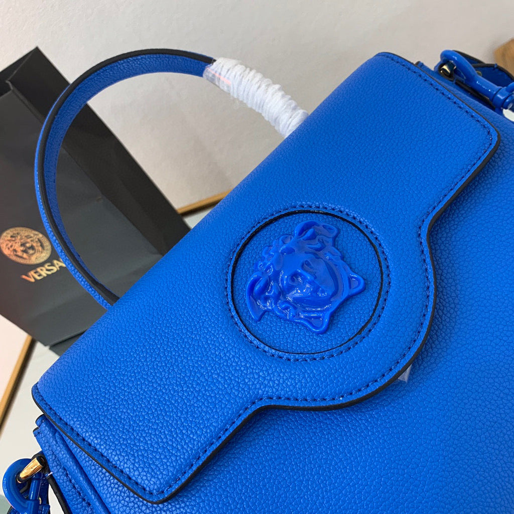 Versace DBFI039 La Medusa Medium Handbag 1039 Blue