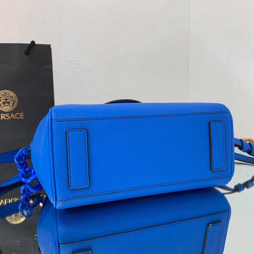 Versace DBFI039 La Medusa Medium Handbag 1039 Blue