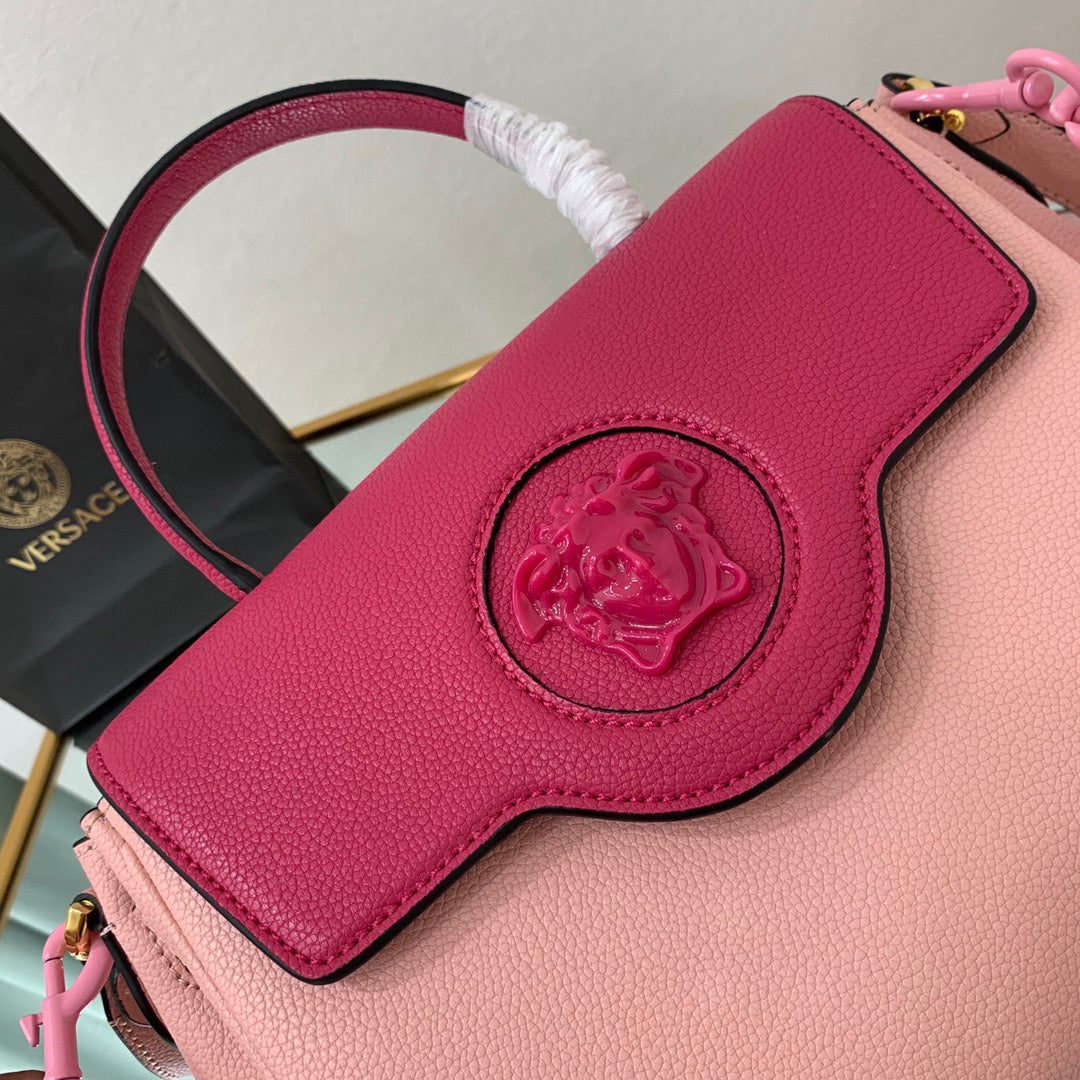 Versace DBFI039 La Medusa Medium Handbag 1039 Pink Plum