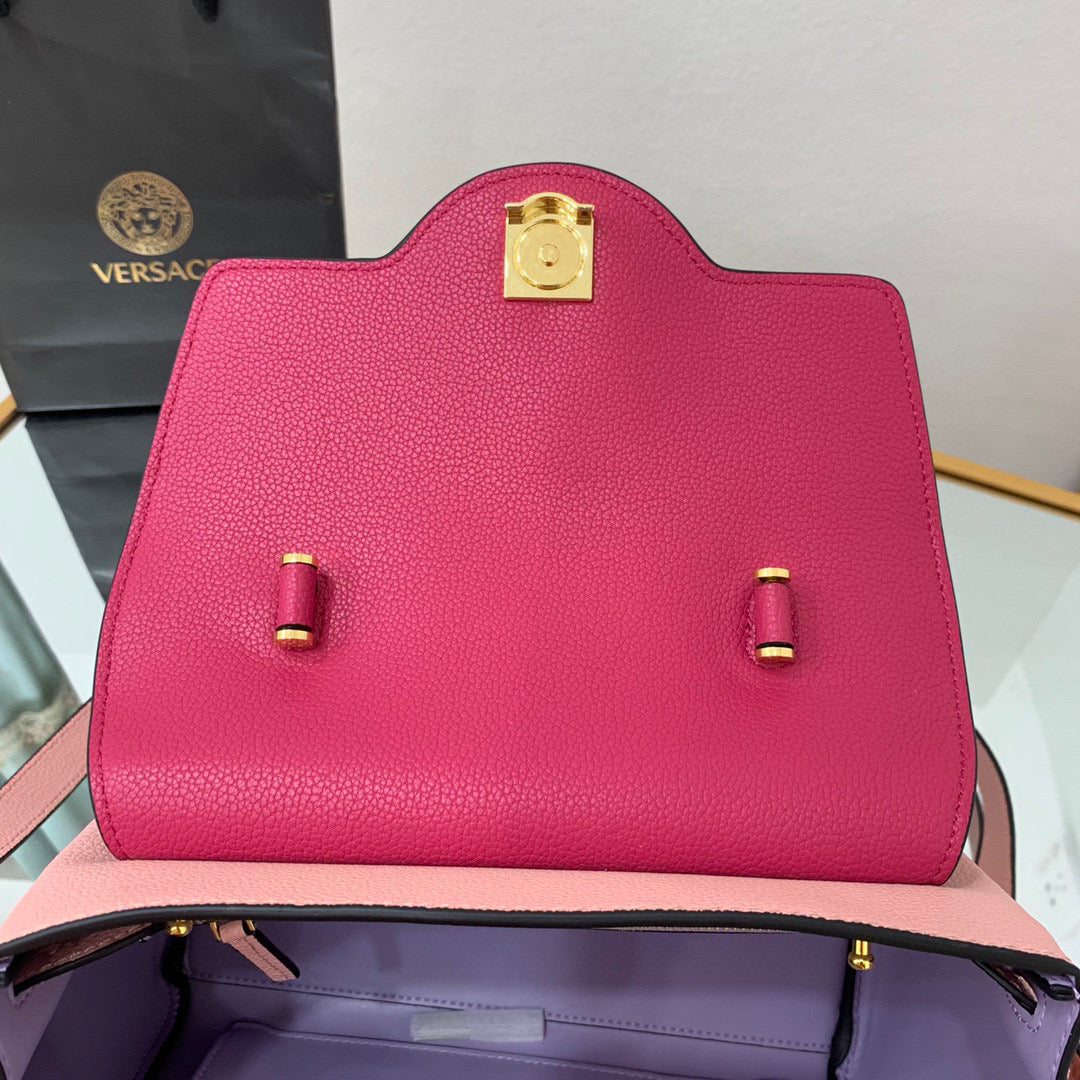 Versace DBFI039 La Medusa Medium Handbag 1039 Pink Plum