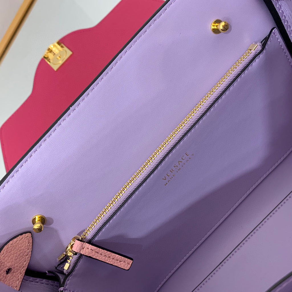 Versace DBFI039 La Medusa Medium Handbag 1039 Pink Plum