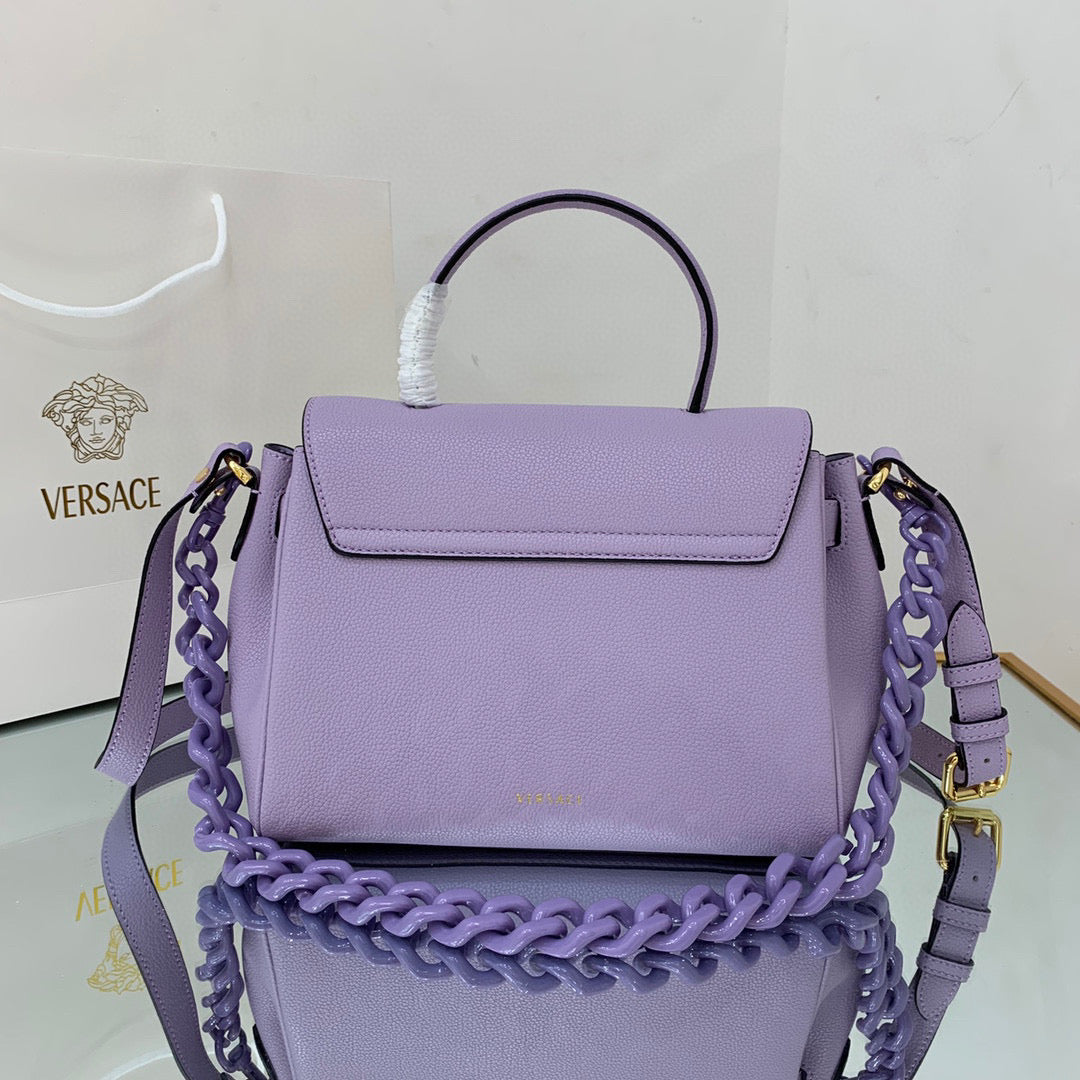 Versace DBFI039 La Medusa Medium Handbag 1039 Purple