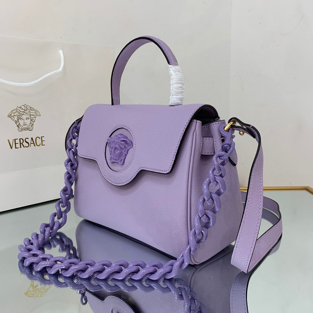 Versace DBFI039 La Medusa Medium Handbag 1039 Purple