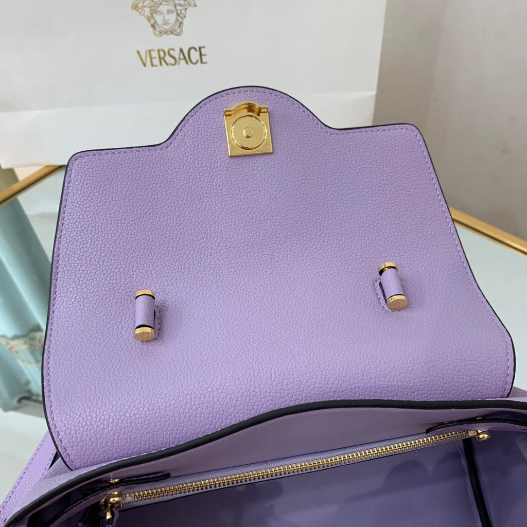Versace DBFI039 La Medusa Medium Handbag 1039 Purple