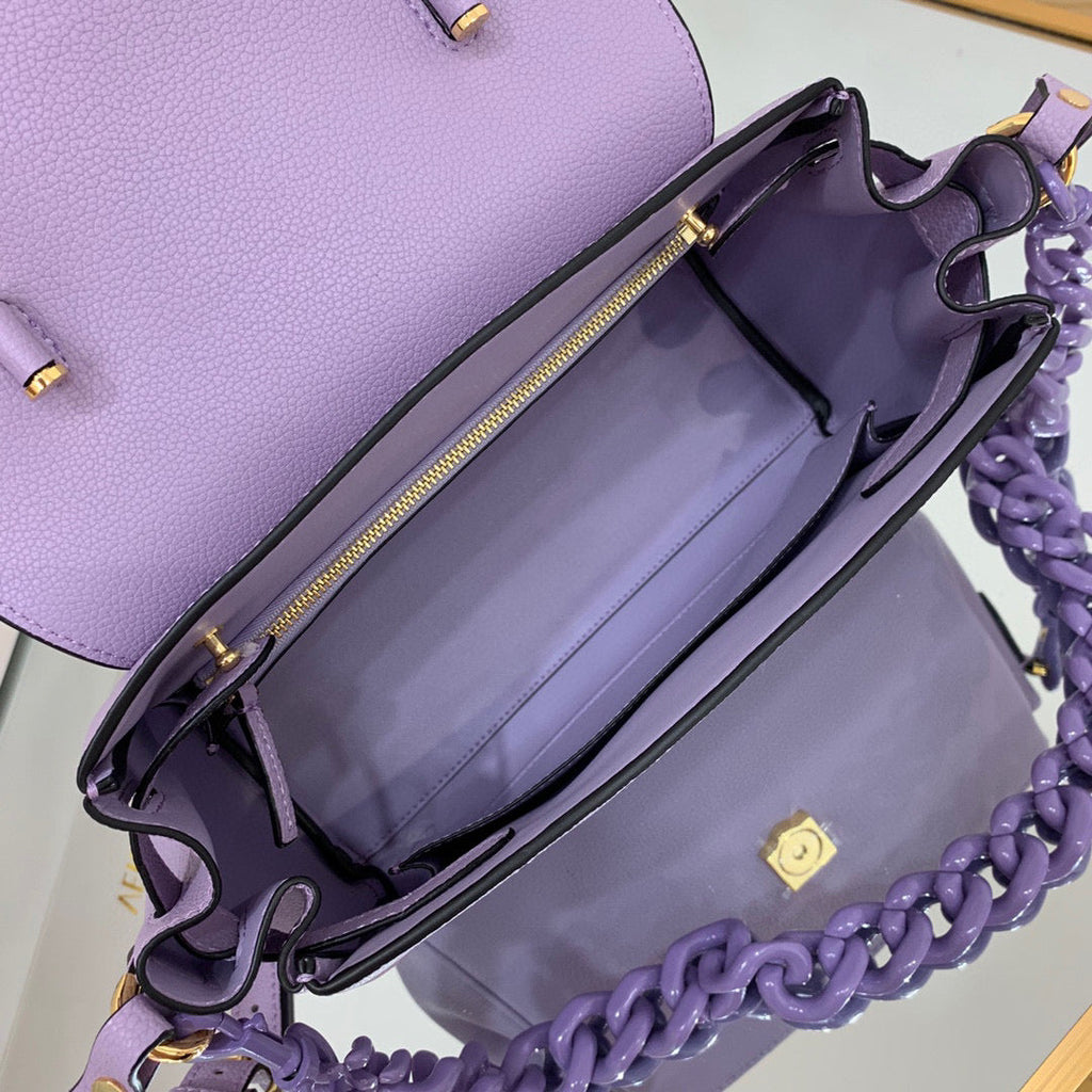 Versace DBFI039 La Medusa Medium Handbag 1039 Purple