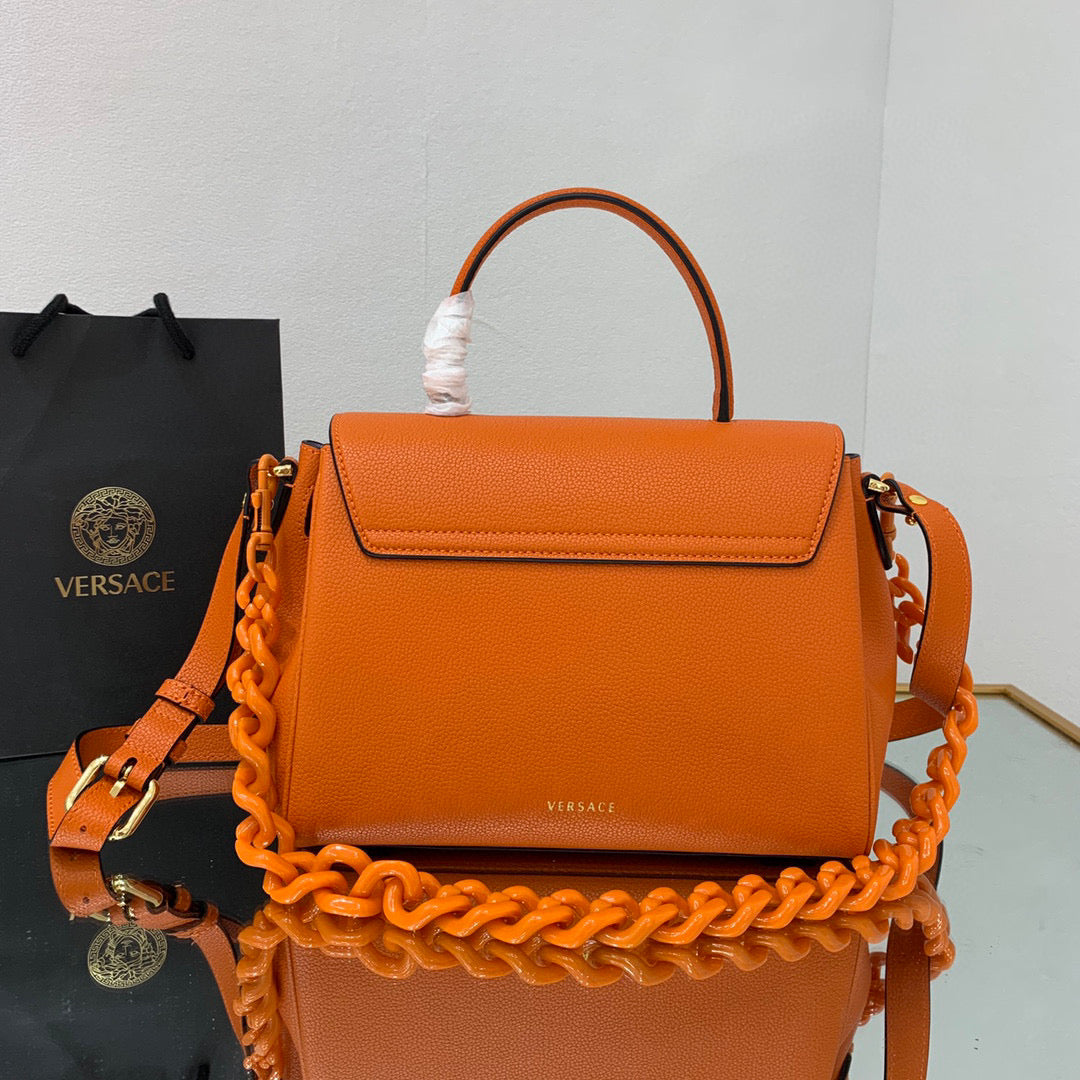 Versace DBFI039 La Medusa Medium Handbag 1039 Orange