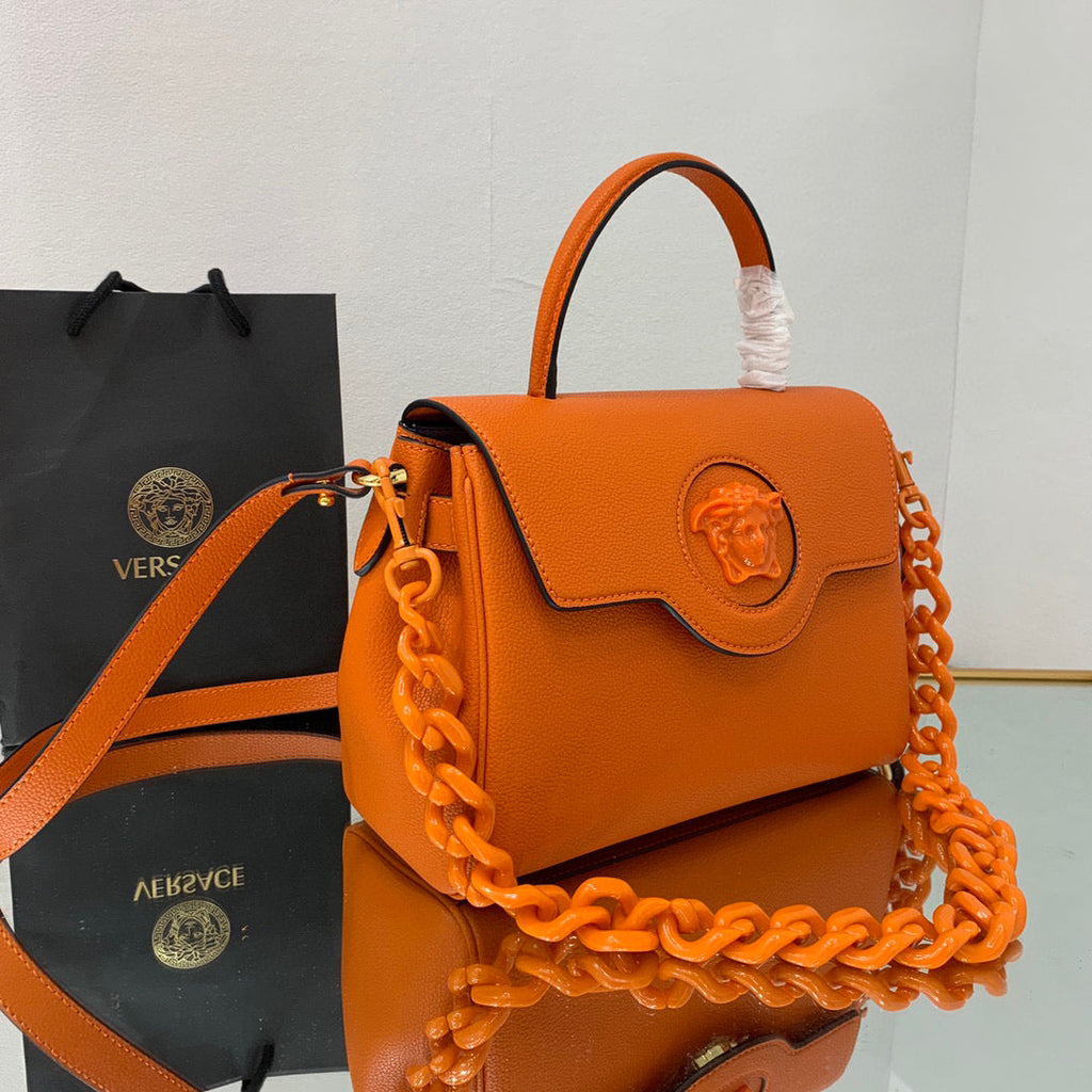 Versace DBFI039 La Medusa Medium Handbag 1039 Orange