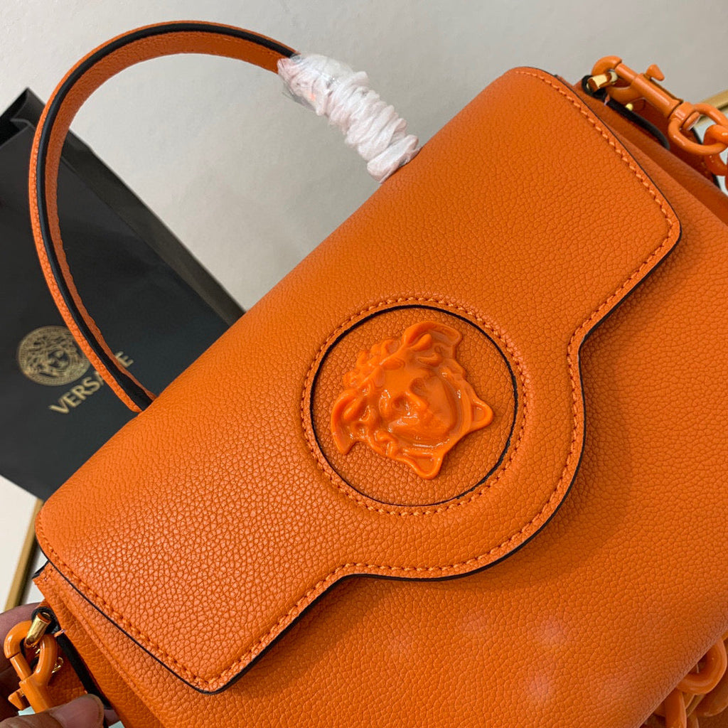 Versace DBFI039 La Medusa Medium Handbag 1039 Orange