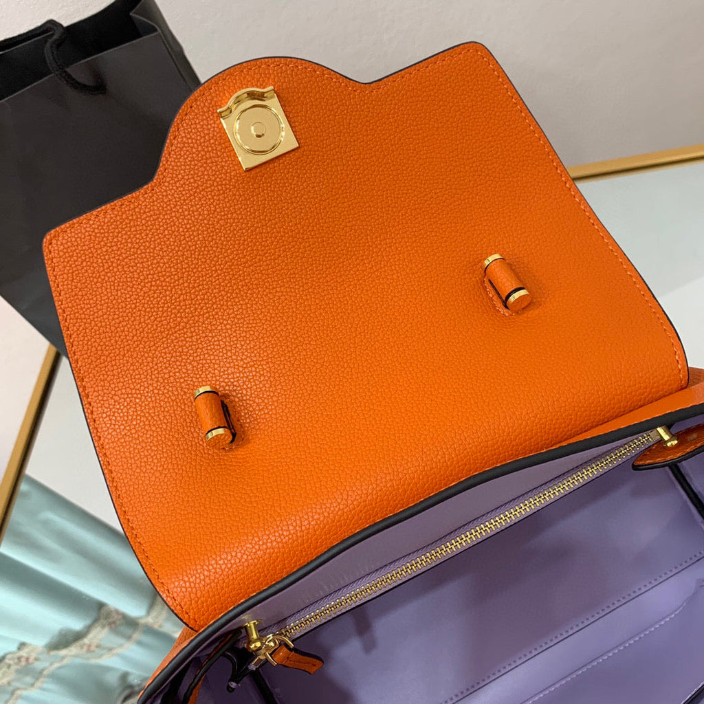 Versace DBFI039 La Medusa Medium Handbag 1039 Orange