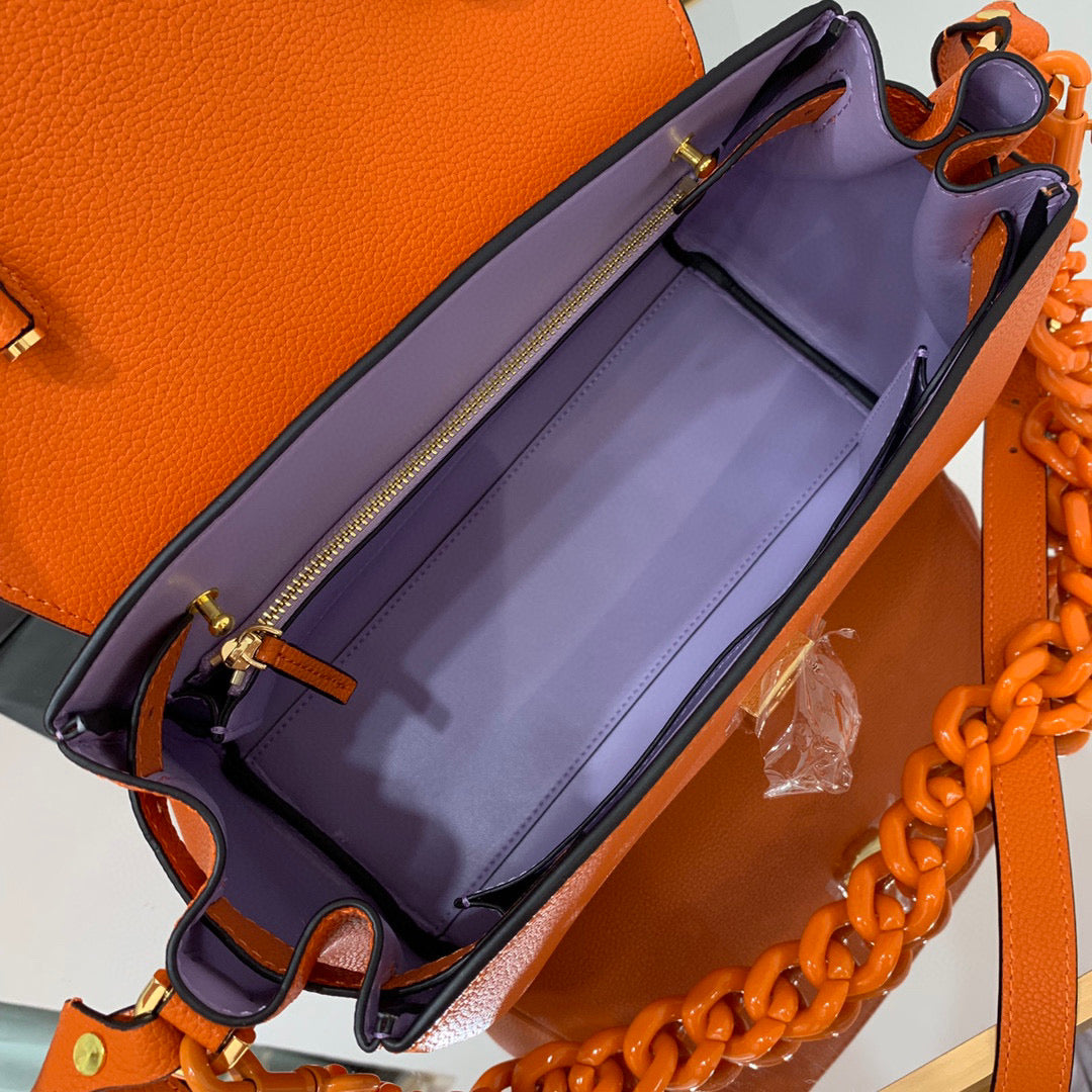 Versace DBFI039 La Medusa Medium Handbag 1039 Orange