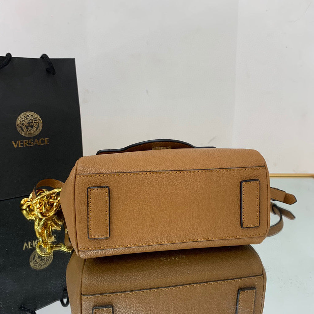 Versace DBFI040 La Medusa Small Handbag 1040 Tan