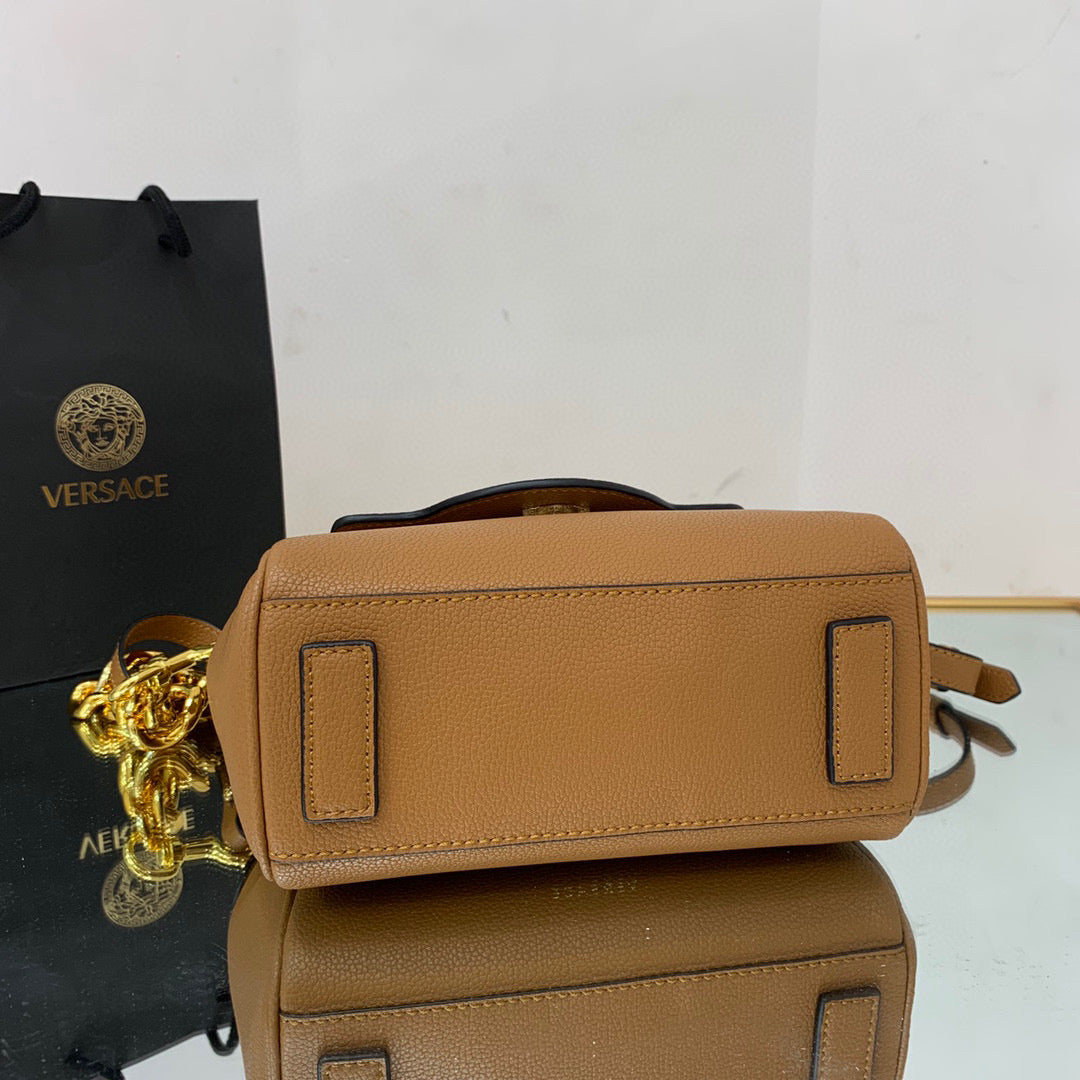 Versace DBFI040 La Medusa Small Handbag 1040 Tan