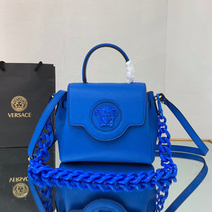 Versace DBFI040 La Medusa Small Handbag 1040 Blue - Default Title - View 1