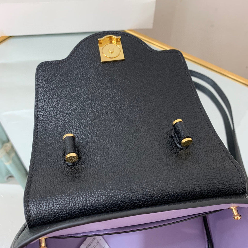 Versace DBFI040 La Medusa Small Handbag 1040 Black