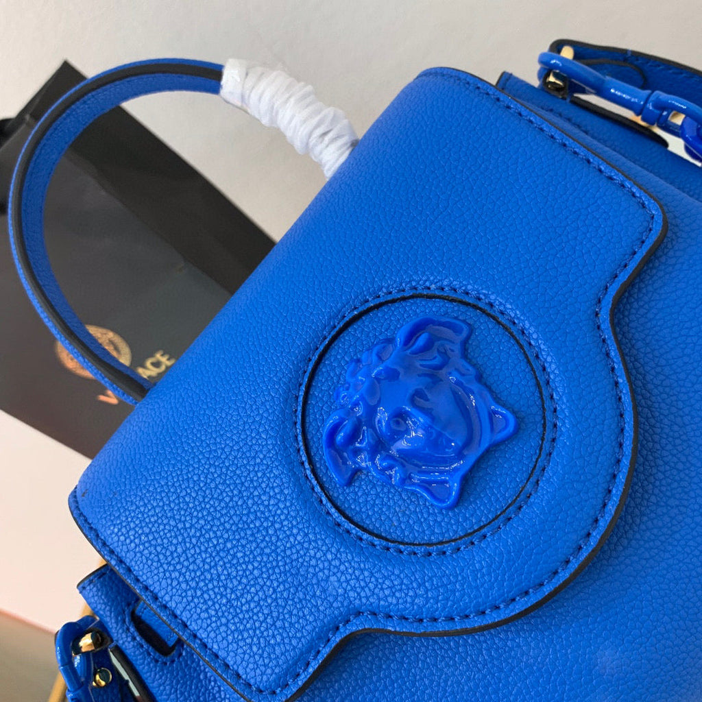 Versace DBFI040 La Medusa Small Handbag 1040 Blue