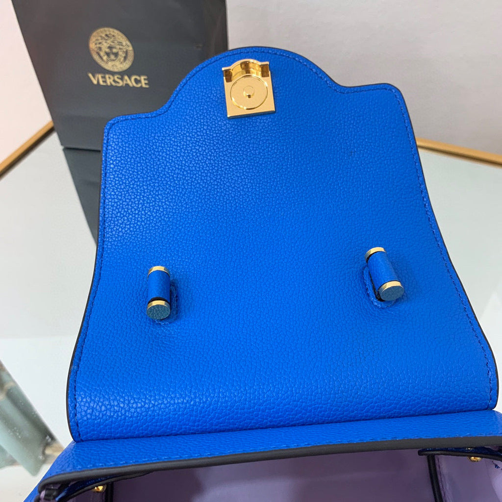 Versace DBFI040 La Medusa Small Handbag 1040 Blue