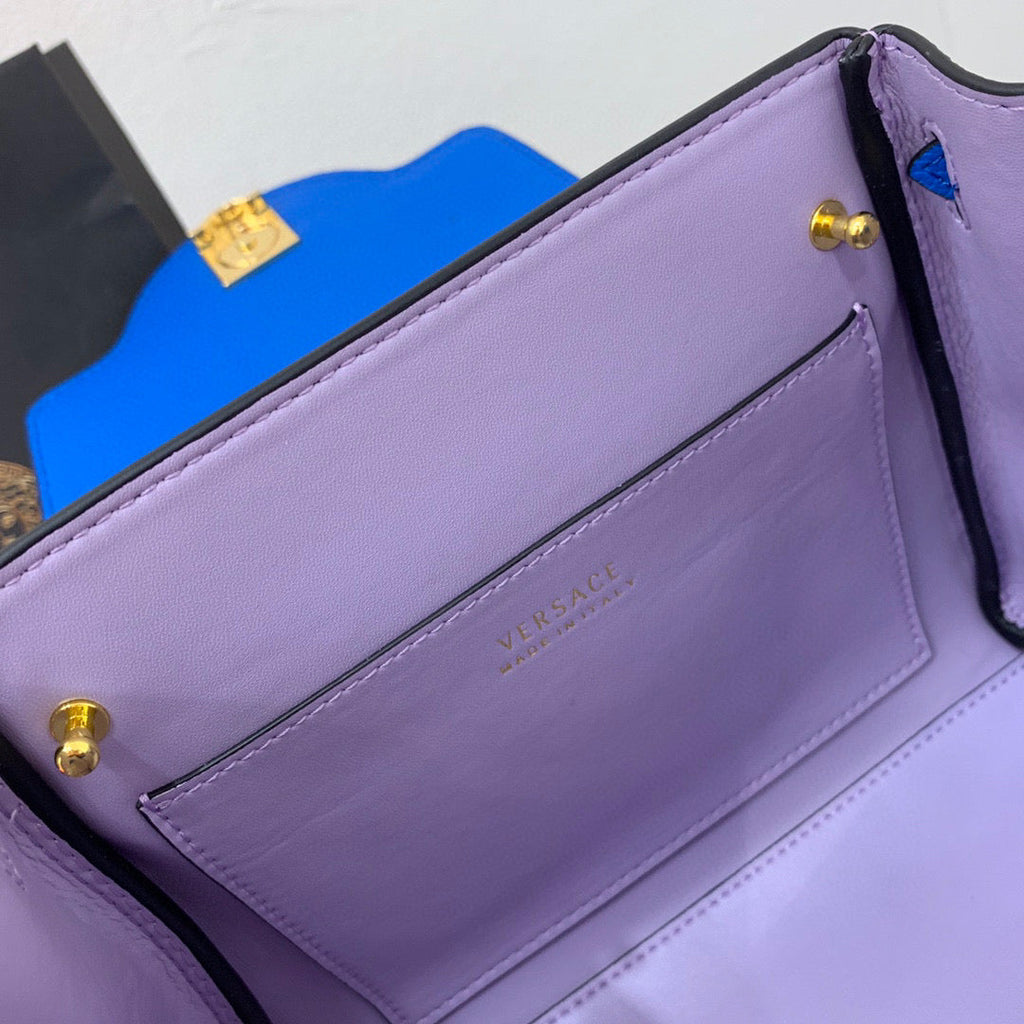Versace DBFI040 La Medusa Small Handbag 1040 Blue