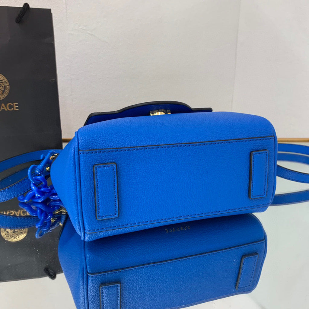 Versace DBFI040 La Medusa Small Handbag 1040 Blue