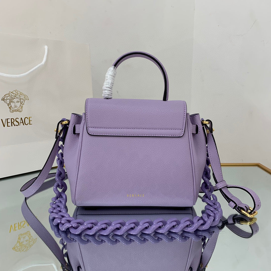 Versace DBFI040 La Medusa Small Handbag 1040 Purple