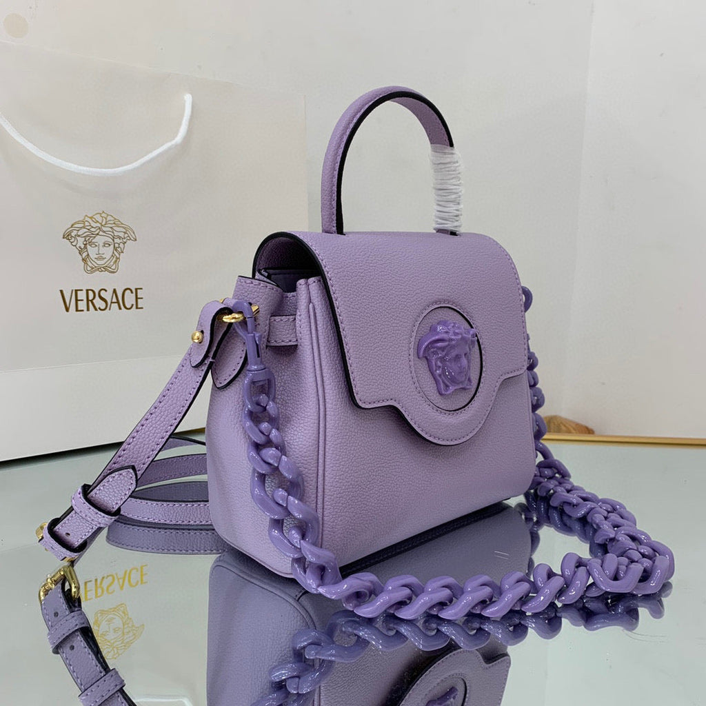 Versace DBFI040 La Medusa Small Handbag 1040 Purple