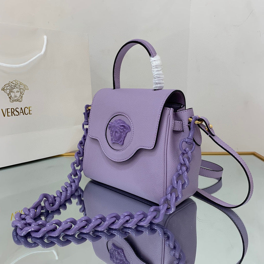 Versace DBFI040 La Medusa Small Handbag 1040 Purple