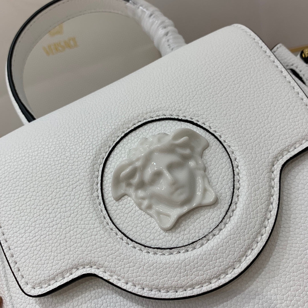 Versace DBFI040 La Medusa Small Handbag 1040 White