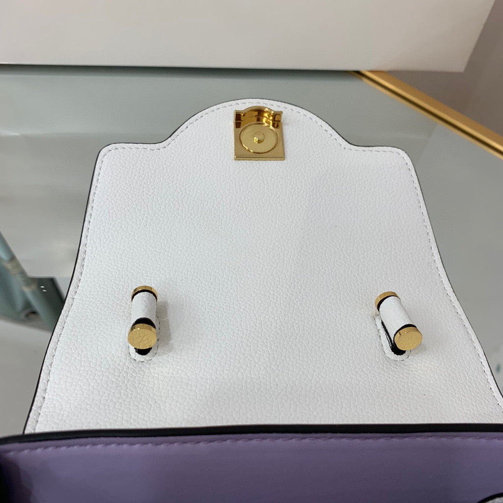Versace DBFI040 La Medusa Small Handbag 1040 White