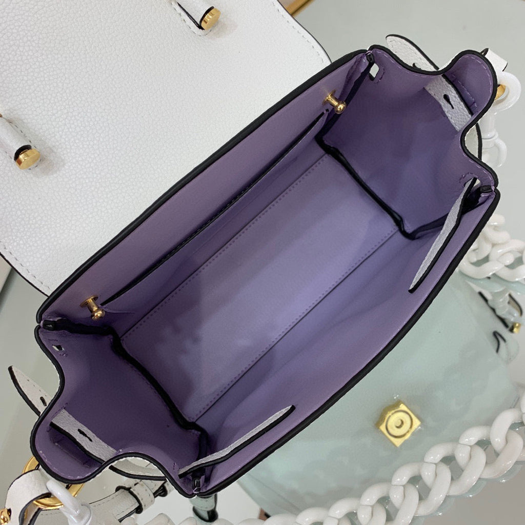 Versace DBFI040 La Medusa Small Handbag 1040 White