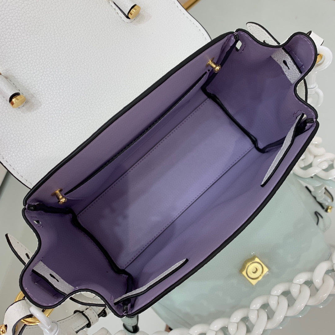 Versace DBFI040 La Medusa Small Handbag 1040 White