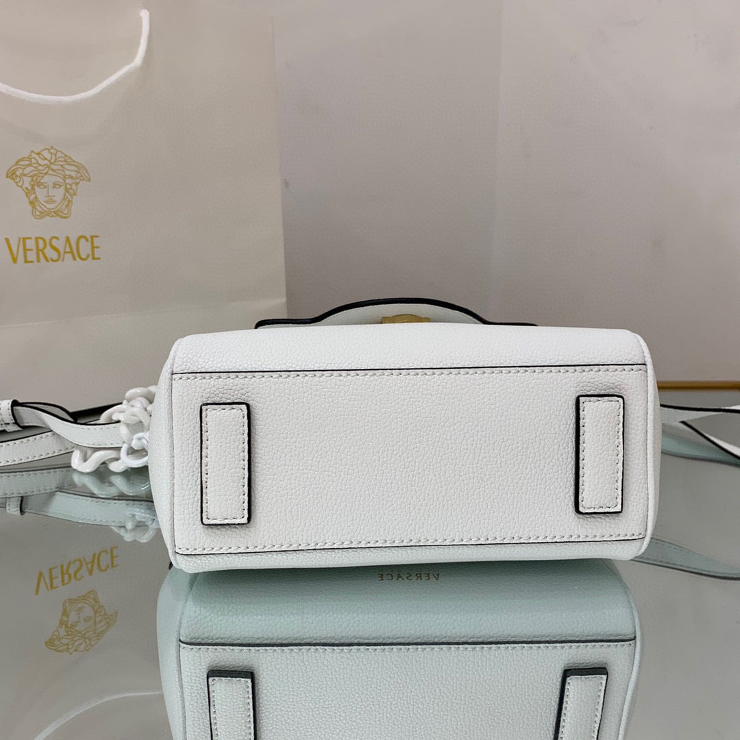 Versace DBFI040 La Medusa Small Handbag 1040 White