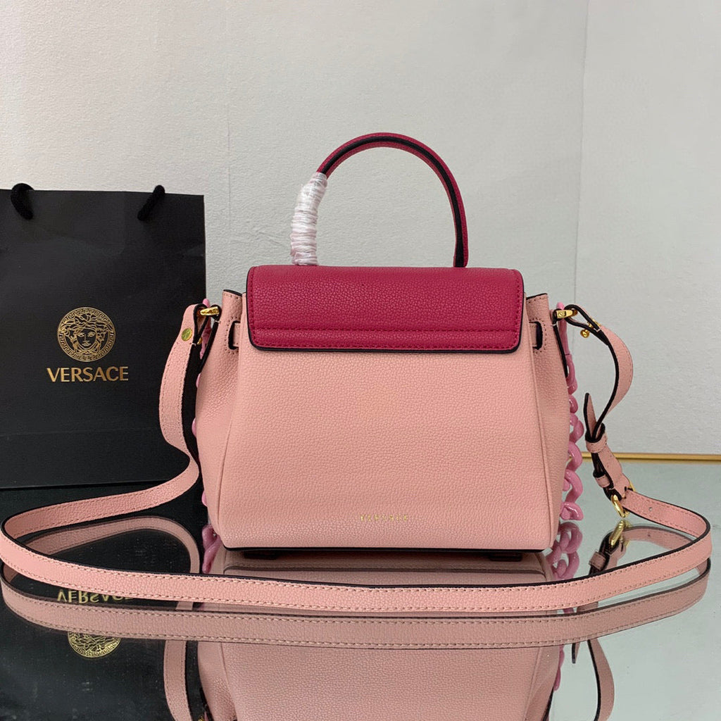 Versace DBFI040 La Medusa Small Handbag 1040 Pink Plum