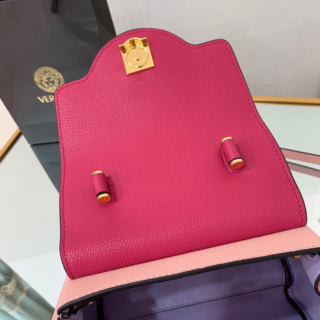 Versace DBFI040 La Medusa Small Handbag 1040 Pink Plum