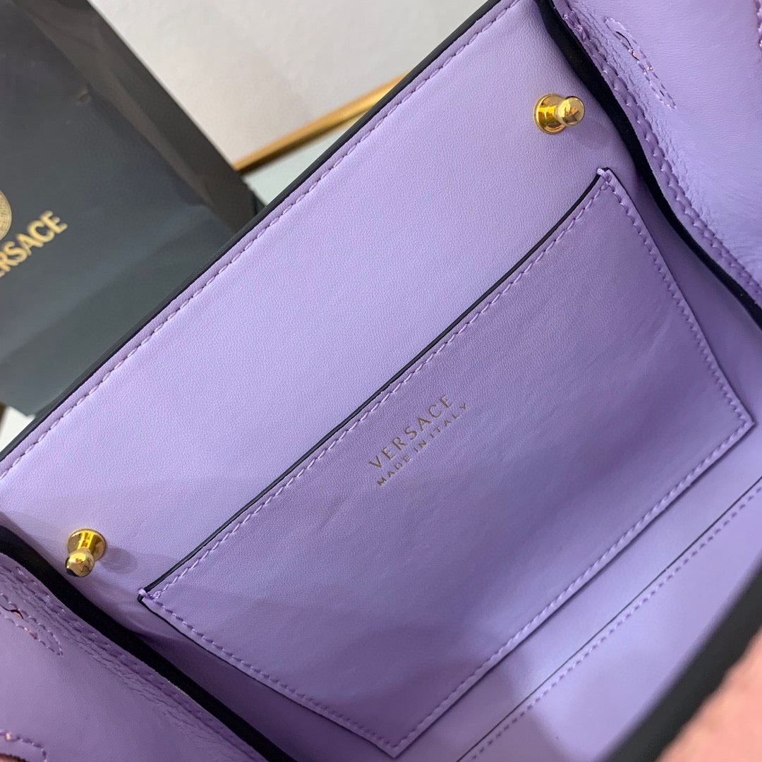 Versace DBFI040 La Medusa Small Handbag 1040 Pink Plum