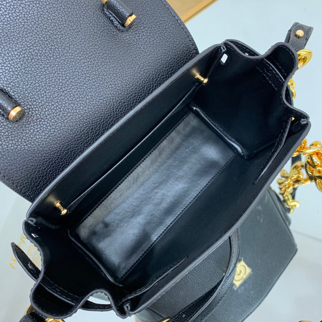 Versace DBFI040 La Medusa Small Handbag 1040 Black Gold