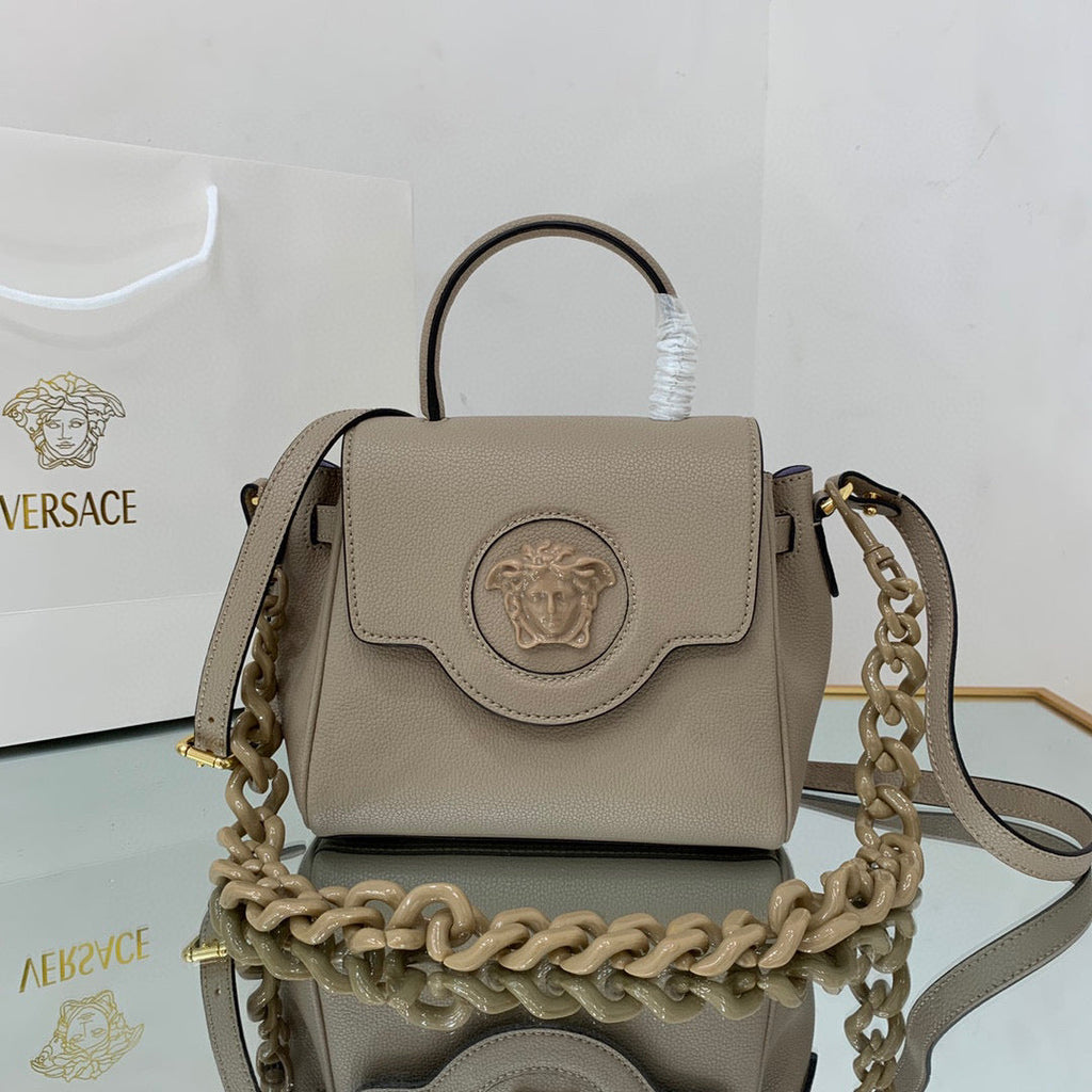 Versace DBFI040 La Medusa Small Handbag 1040 Gray