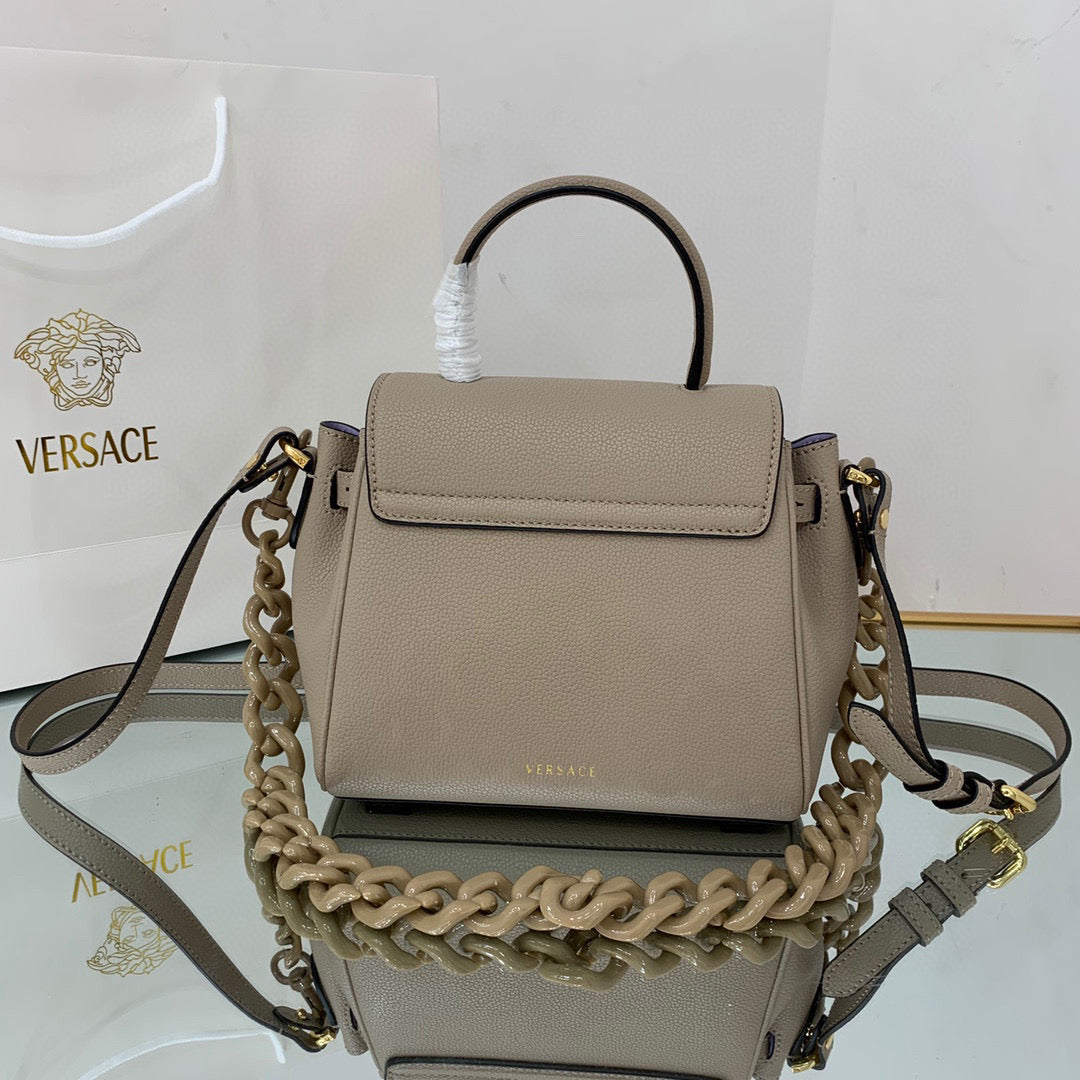 Versace DBFI040 La Medusa Small Handbag 1040 Gray