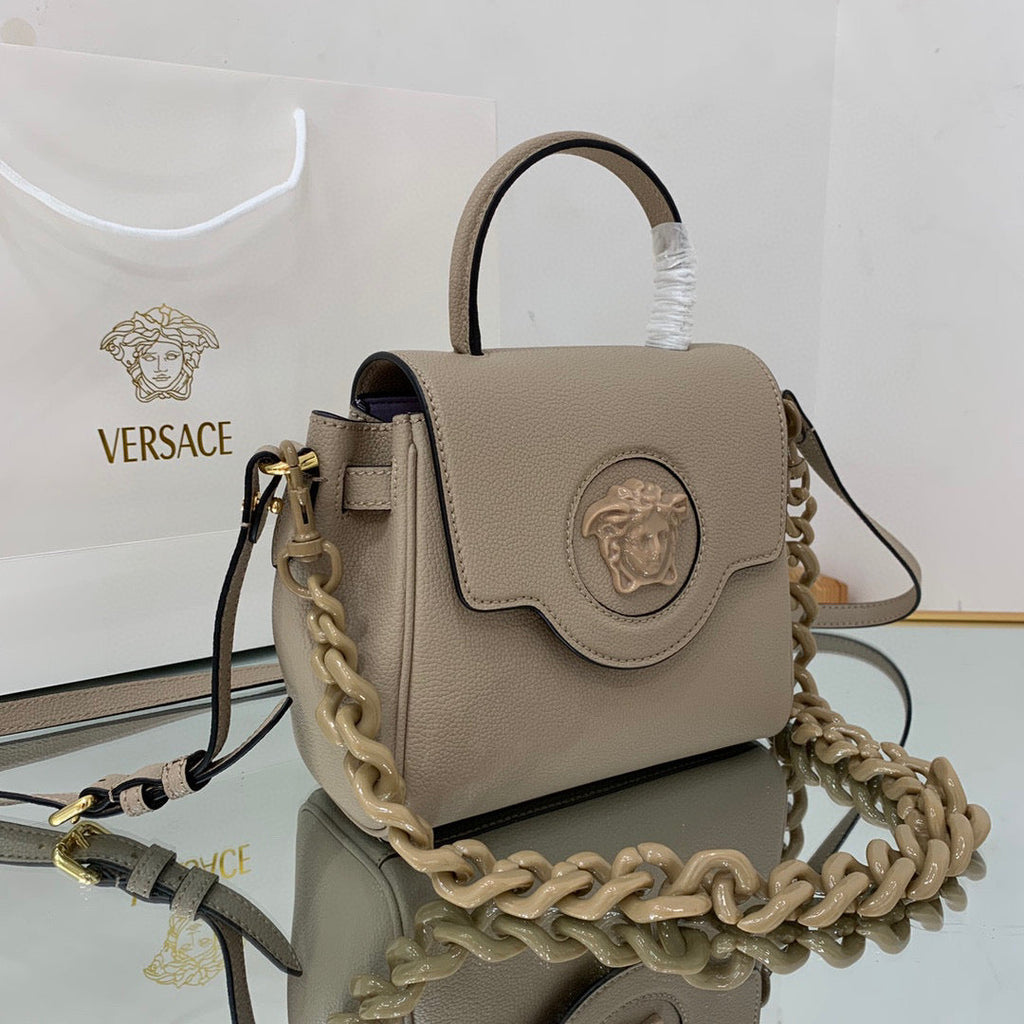 Versace DBFI040 La Medusa Small Handbag 1040 Gray