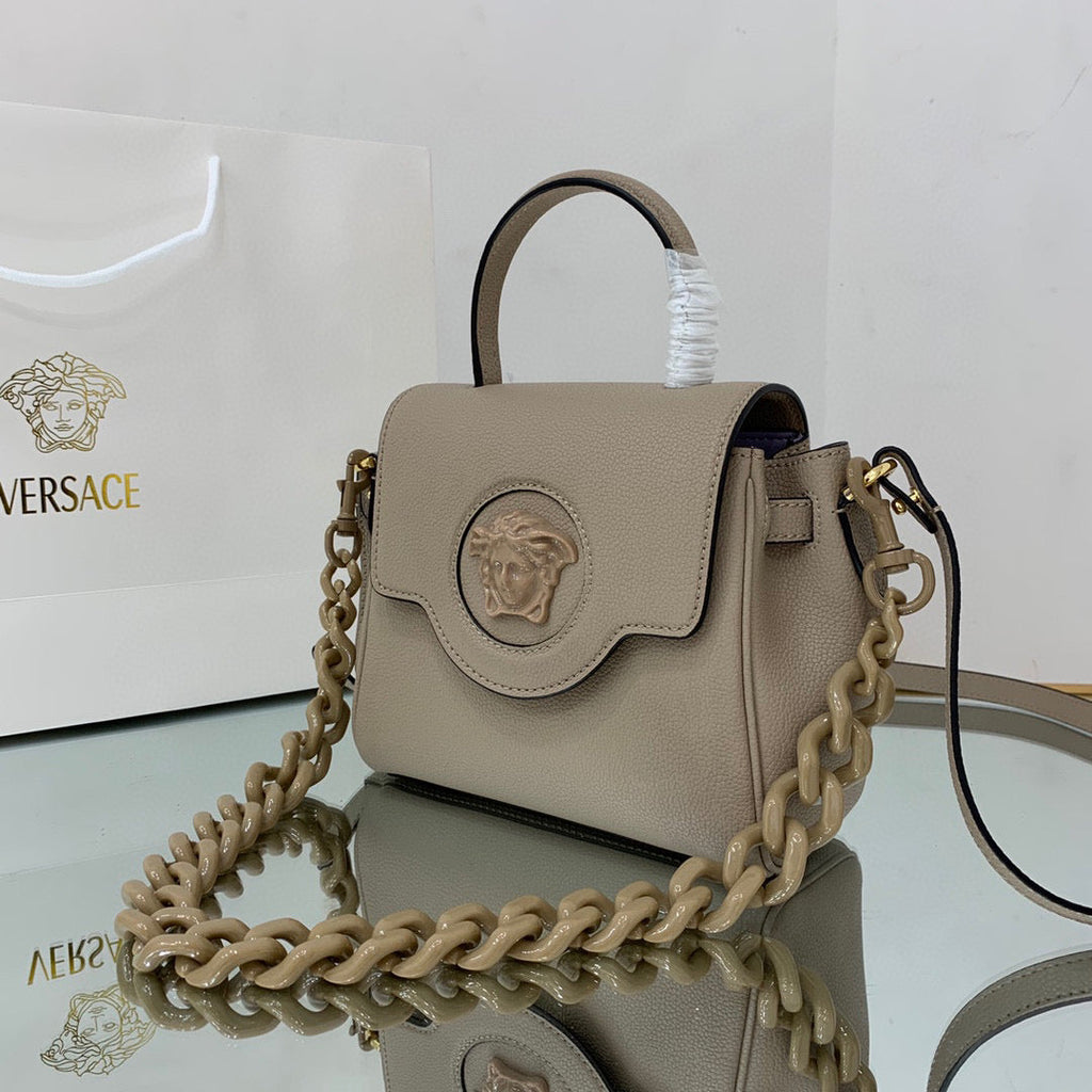 Versace DBFI040 La Medusa Small Handbag 1040 Gray