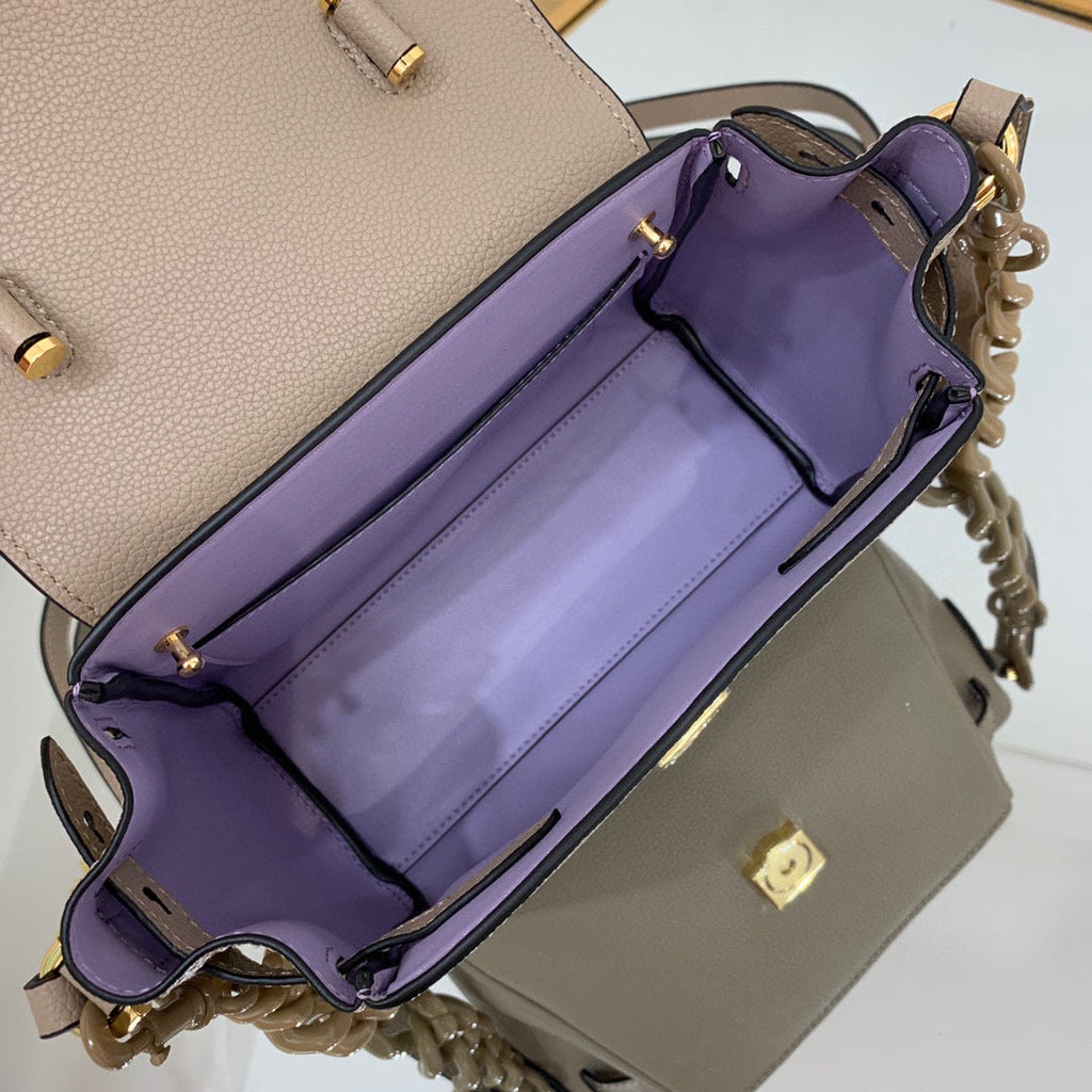Versace DBFI040 La Medusa Small Handbag 1040 Gray