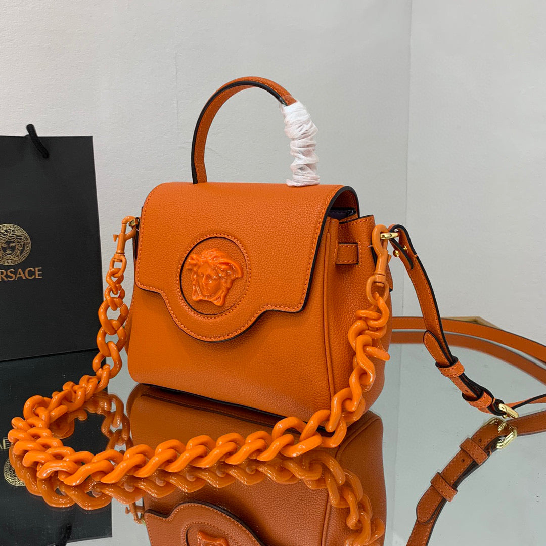 Versace DBFI040 La Medusa Small Handbag 1040 Orange